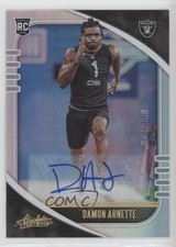 2020 Panini Absolute Rookie Signatures Spectrum /100 Damon Arnette #123 Auto 1u6