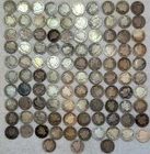 Lot Of 103 BARBER DIMES 90% SILVER ☆ VARIOUS YEARS ☆ $10.30 Face Value.!.!.☆