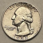 1958-D 🇺🇸 Washington Quarter Silver Coin - Combined Shipping - Lot D3
