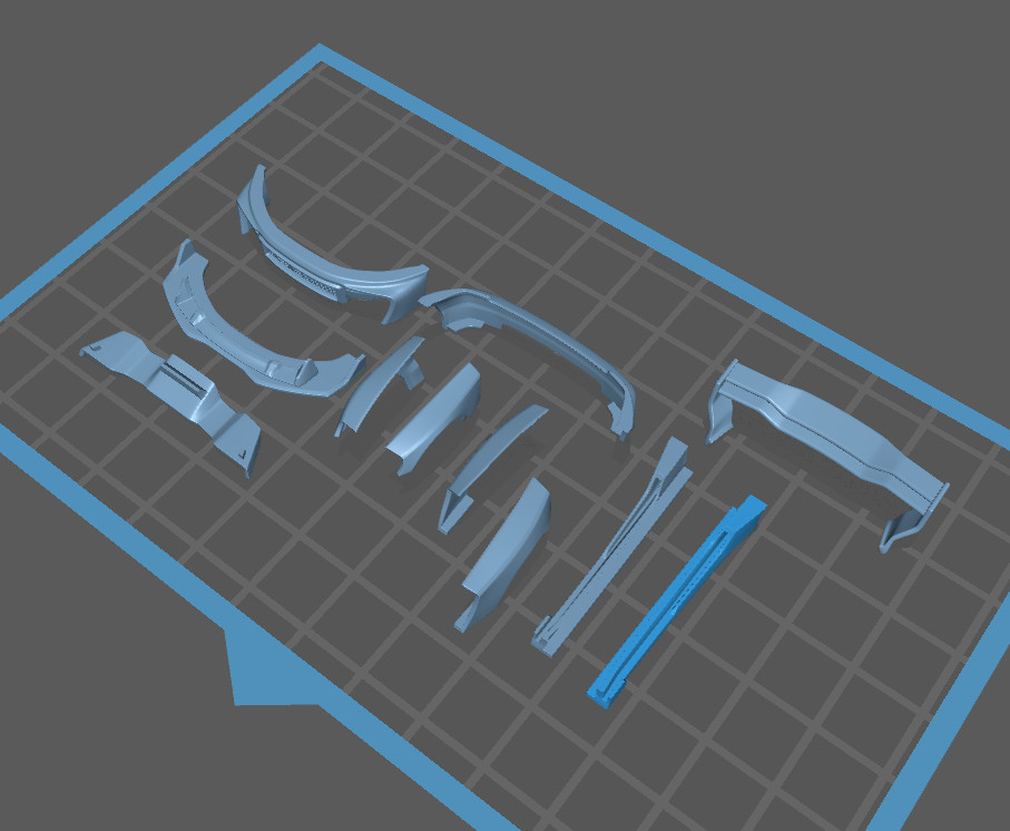 3D Resin FatBoi Wide Body Kit for Hot Wheels Civic EK9 – JDM Plug & Play Set