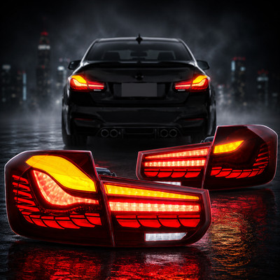 Tail Lights For BMW 3 Series F30 F80 M3 2012-2018 Dragon Scale LED Assembly
