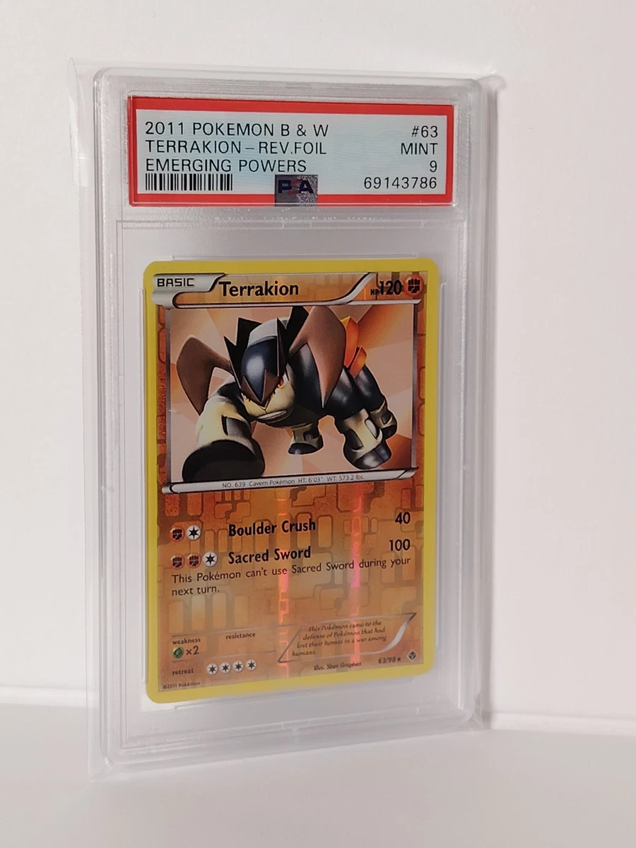 Terrakion Pokémon TCG Professional Sports Authenticator (PSA
