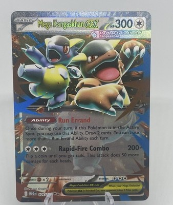 2025 Pokemon Mega Kangaskhan Ex 104/132 Holo- Mega Evolution
