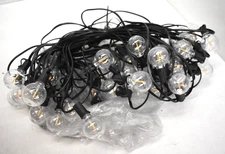 Svater Globe String Lights with G40 Bulbs 100ft Normal Warm White Garden Lights