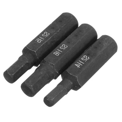 36mm Länge Schraubendreher Bit 3pcs 8mm Hex Schaft Ausrüstung Ersatz Nützlich