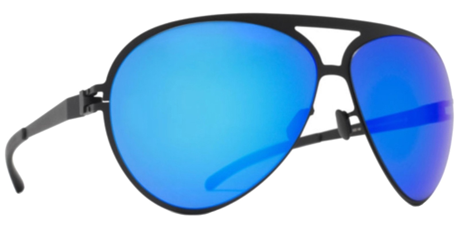 Mykita Sepp Matte Black Aviator Sunglasses w Mirror Lens - 10015414 - Germany 48790₽