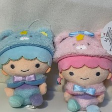 Little Twin Stars Puff Pompom Mascot Plush - Japan Import