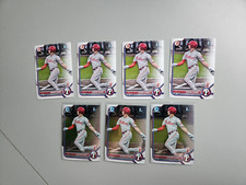 Logan Cerny Bowman Chrome 1st Prospect Paper Lot of 7 DVS 1862