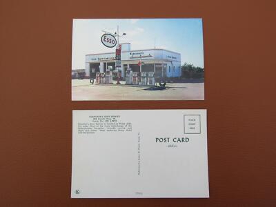 Vintage 1950-60's Esso Gas Station NOS Postcards Lincoln Highway Rt 30 Irwin Pa