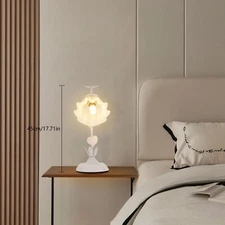 Modern Bedroom Desk Light Table Lamp Indoor Decor 40W 110V White Desktop Lamp