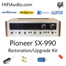 Pioneer SX-990 FULL rebuild restoration recap upgrade kit filter capacitor