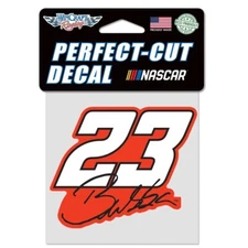 Bubba Wallace 2023 Wincraft #23 Signature Perfect Cut Decal 4x4