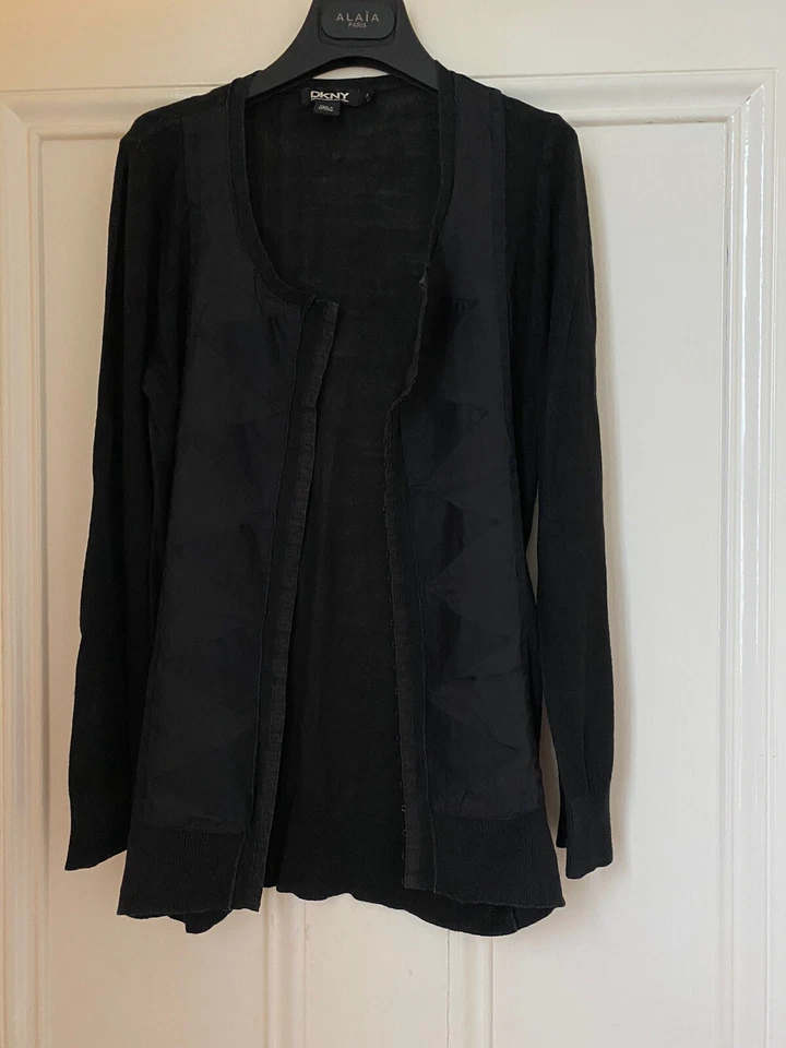 Cárdigan DKNY negro seda/viscosa talla S * Foto 3 de 4