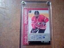 O pee chee 2011-12 Team Canada Signatures P.K. Subban