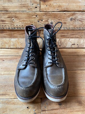 Redwing Heritage moc-toe style 8890, charcoal rough tough sz 12D