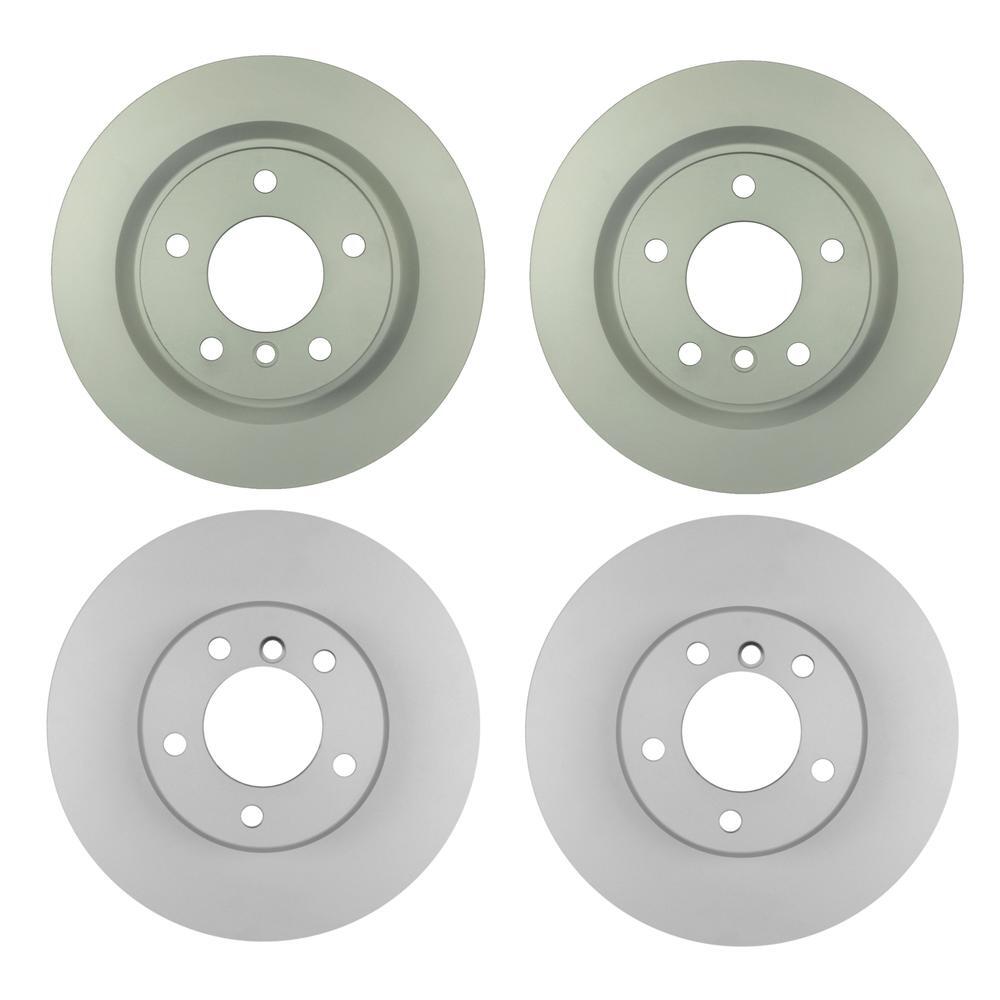 Bosch QuietCast Front 300mm & Rear 312mm Vented Disc Brake Rotors Kit