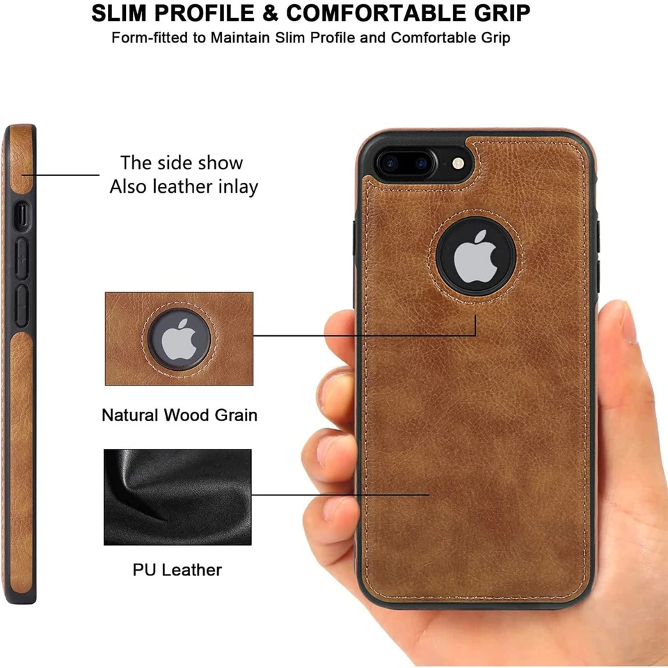 For Apple iPhone 7 8 7 8 Plus SE 2 3 Shockproof Leather Case Non Slip Slim Cover - Image 4 of 4