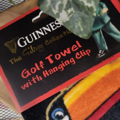 Guinness Golf Towel - Red & Black - Image 1 of 4