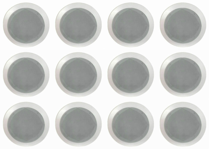5.25" Ceiling In wall Speakers Contractor 12 pack five inch 