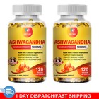 Organic Ashwagandha Capsules 5000mg 240 Capsules with Black Pepper Root Powder