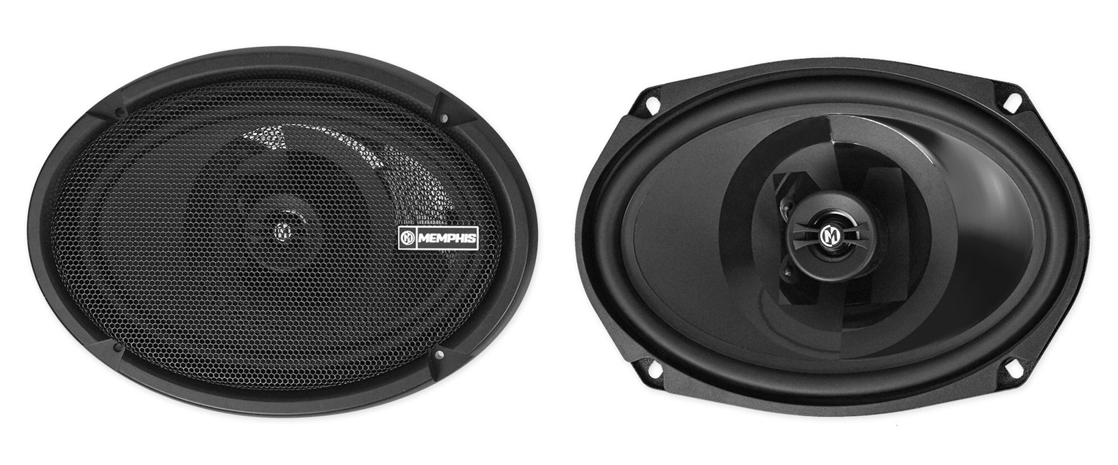 Пара автомобильных динамиков Memphis Audio PRX6902 6x9 мощностью 120 Вт с поворотными твитерами PEI Dome 22290₽