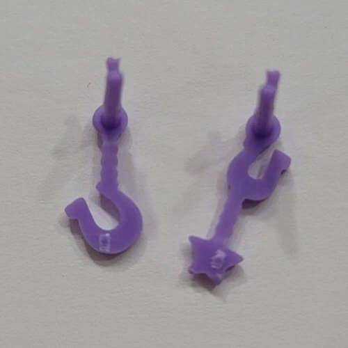 PENDIENTES MORADOS MUÑECA BARBIE ACCESORIOS JOYERÍA HERMANAS EN UN CUENTO DE PONY PATRÓN Foto 2 de 4