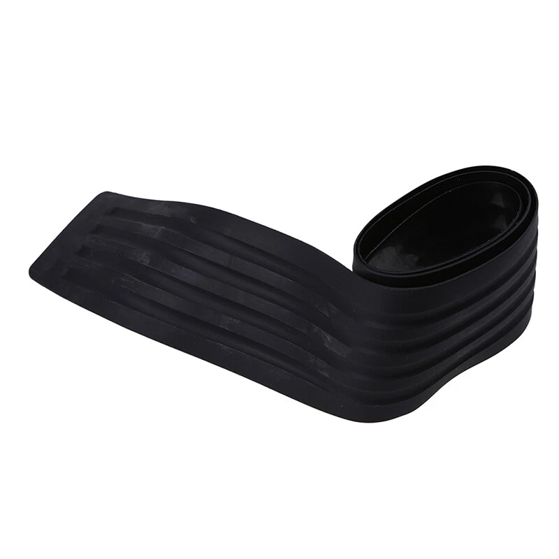 Protetor de borracha parachoque traseiro de carro acabamento tira porta-malas soleira capa contra arranhões preto - Imagem 3 de 4