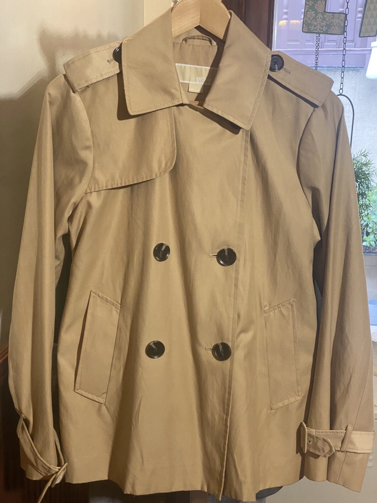 Michael by michael kors trench corto classico outdoor cappotto leggero giacca M