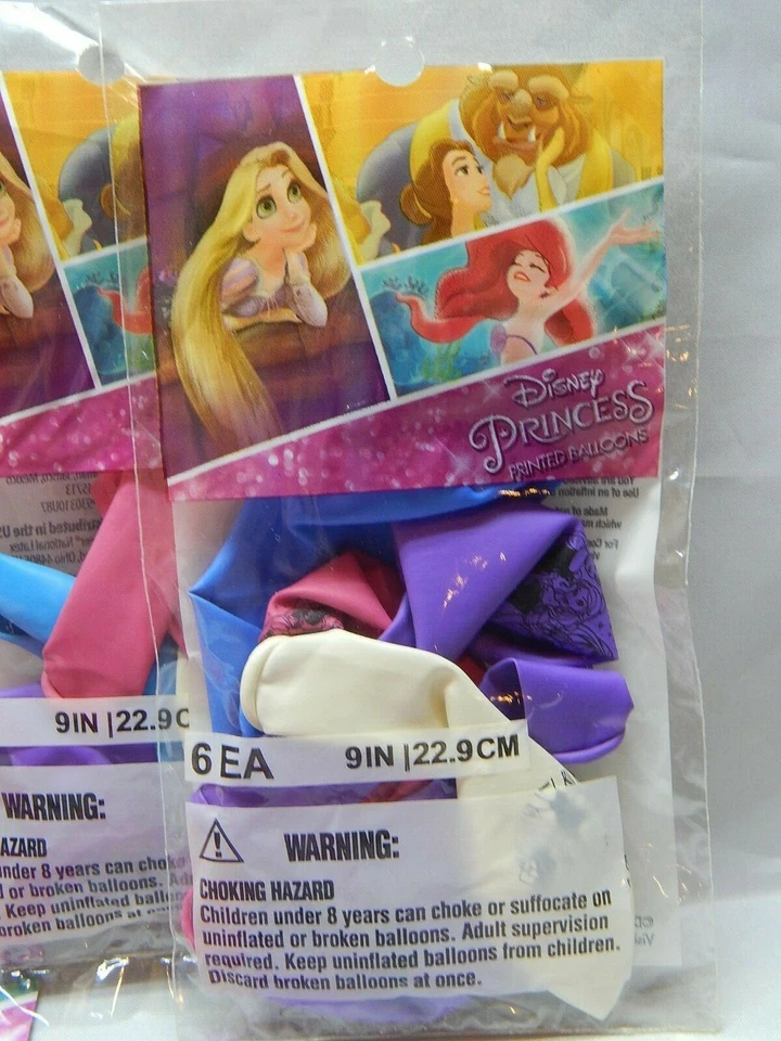 迪士尼公主 30 件生日派对用品战利品袋蜡烛气球  — 第 3/4 张图片