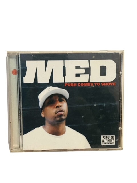 Med Push comes Shove Music CD case Vtg Retro Street Rap Hip Hop