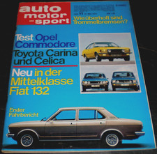 AMS 11/72 Test Opel Commodore GS, Test Toyota...