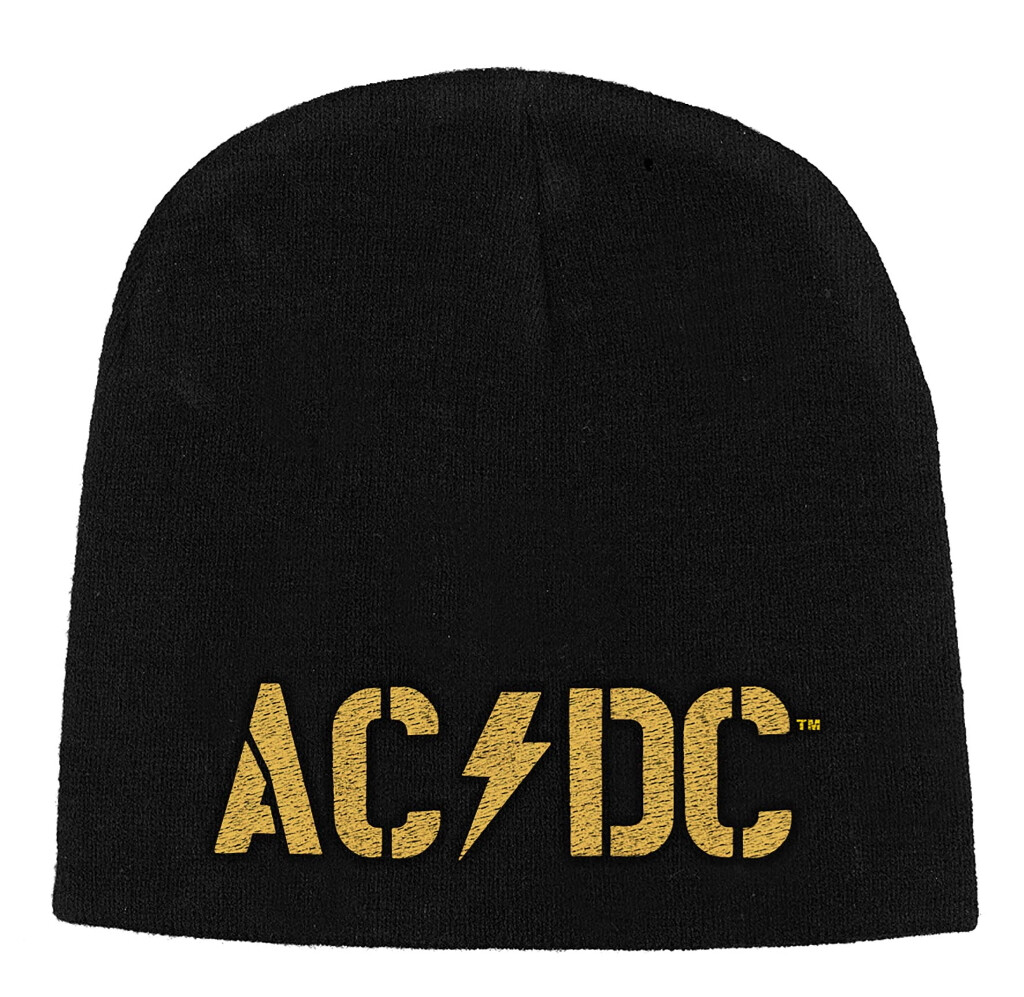 AC/DC 'PWR UP Logo' (Nero) Cappello di lana - NUOVO E UFFICIALE!