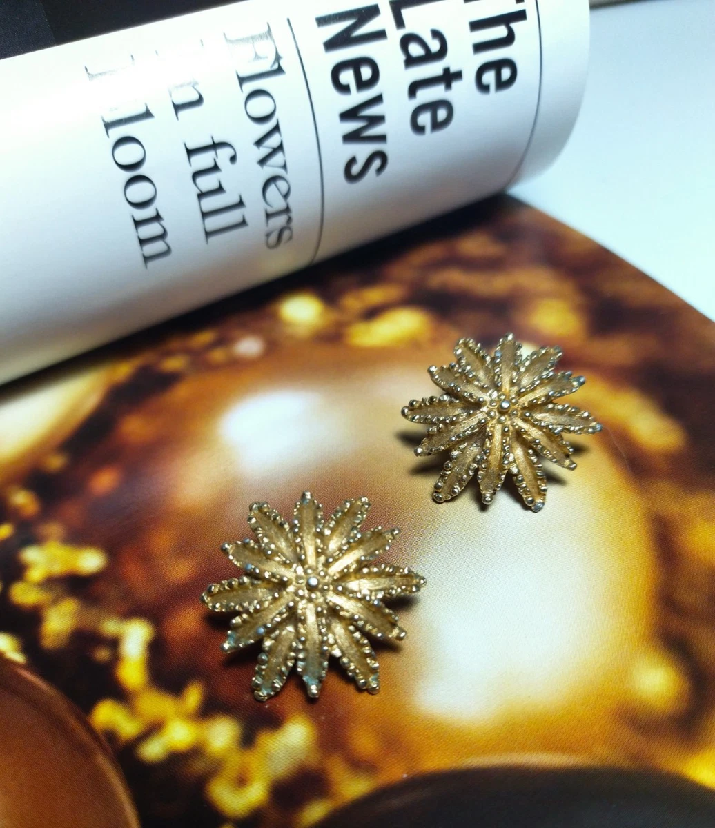 555Jewelry - Orecchini a perno da donna a forma di stella di