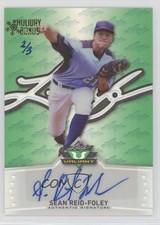 2014 Leaf Valiant Green Prismatic Holiday Bonus 2/3 Sean Reid-Foley Auto qf6
