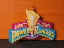 Vintage 1994 Saban Mighty Morphin Power Rangers Logo Window Color Cling