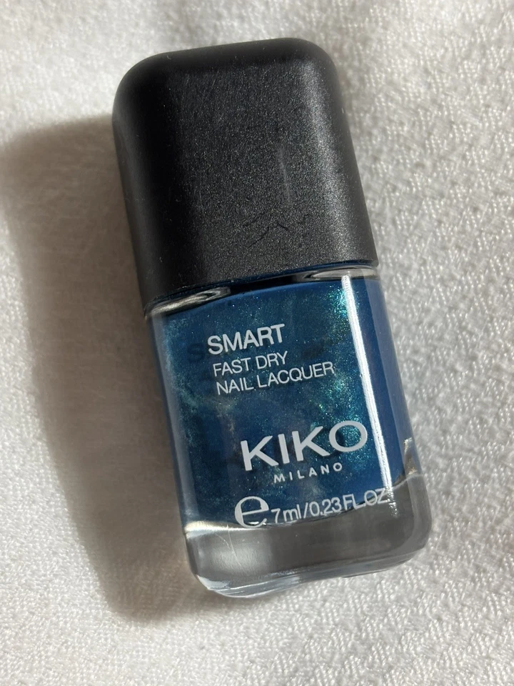 New! Kiko Milano Smart Nail Lacquer Nail Polish 7ml Mermaid Blu 032 Full Size - Image 3 of 4