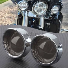 2X Bullet Turn Signal Light Lens Cover Cap For Harley Heritage Springer Breakout