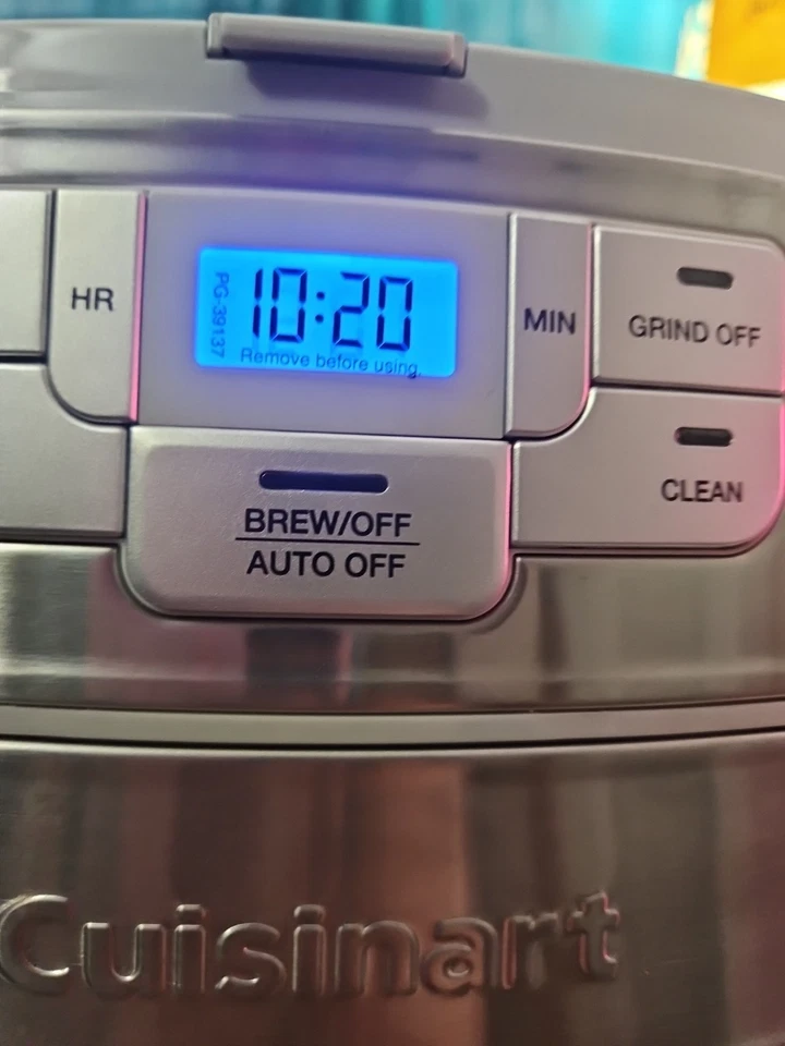 Cuisinart Auto Grind Brew 12 Cup Coffeemaker New! Stainless Steel $140msrp - Image 3 of 4