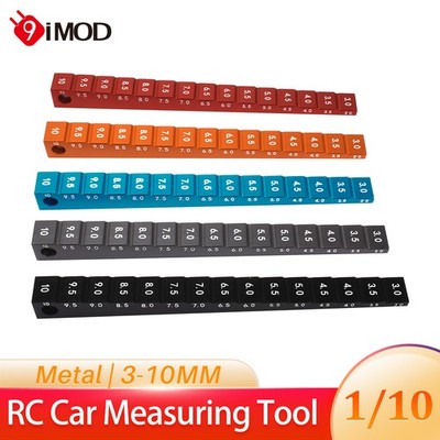 9IMOD RC Auto Höhe Lineal Chassis Droop Gauge 3-10MM Rangier Lineal RC 1/10 Auto