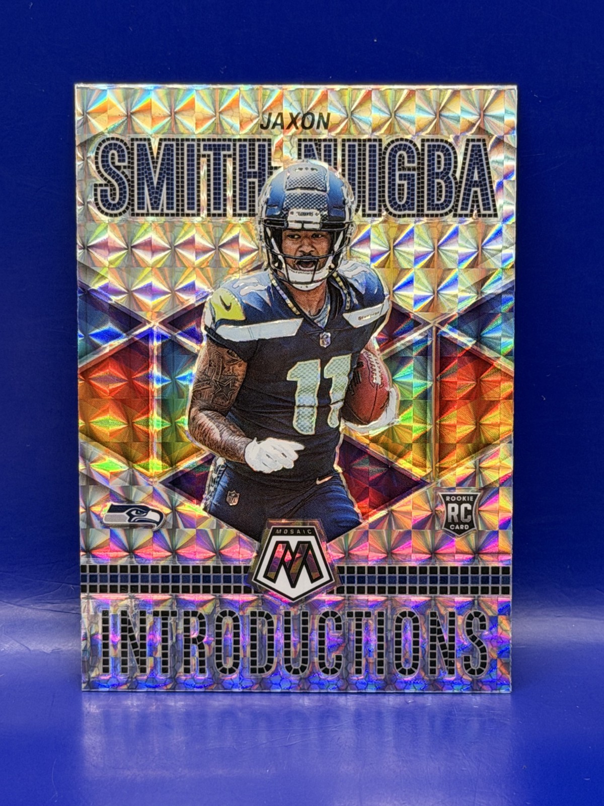2023 Panini Mosaic Silver Mosaic Prizm Introductions Jaxon Smith-Njigba #I-7