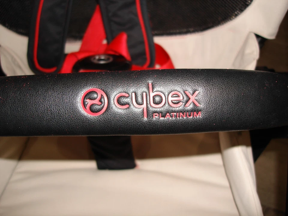 Cochecito Cybex Platinum MIOS FERRARI crema, rojo, negro usado en excelente estado Foto 4 de 4