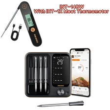 INKBIRD Bluetooth Wifi Meat Thermometer INT-14-BW 4 Meat Probes  + Handy Pen