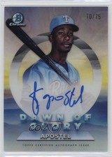 2020 Bowman Chrome Dawn of Glory Auto 70/75 Sherten Apostel #DGA-SA Auto 0jv5