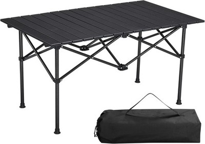 Navaris Aluminium klappbarer Campingtisch - 95 x 55 cm x 50 cm hoch - leicht