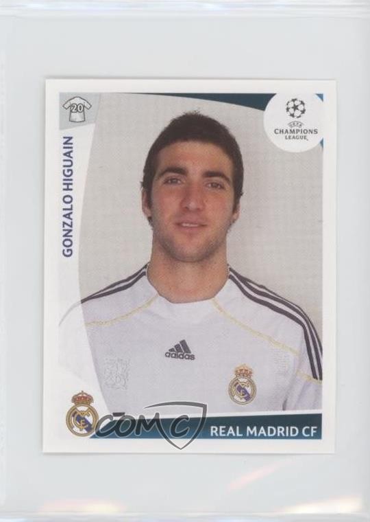 2009 UEFA Champions League Official Sticker Collection Gonzalo Higuain #171 uk2