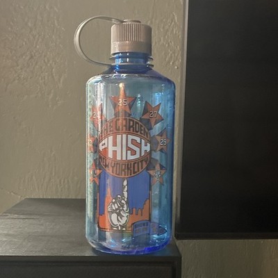 Phish New York City Blue Plastic Souvenir Bottle w/ Screw Cap & Keychain Loop
