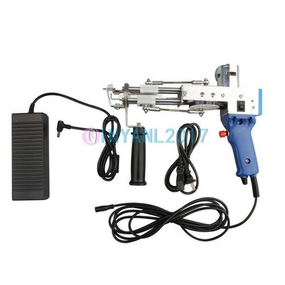 Electric Carpet Tufting Loop Pile/Cut Pile Carpet Hand Weaving Flocking Gun *vm