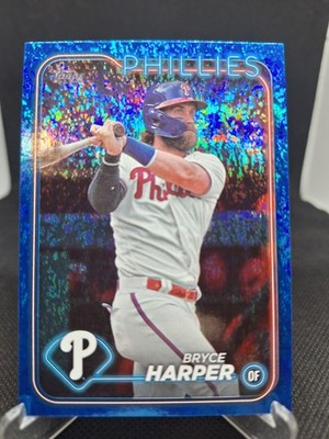 2024 Topps Series 1 #200 Bryce Harper Blue Foil /999 Philadelphia Phillies MVP 