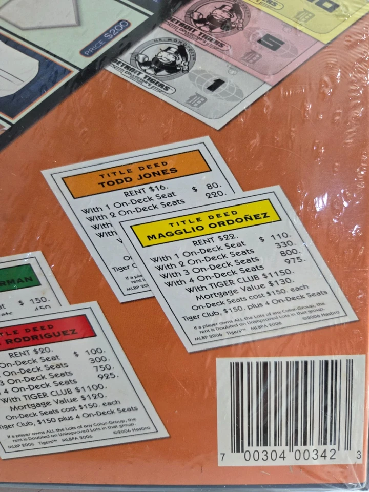 Detroit Tigers Collector's Edition Monopoly 2006 NEW Parker Brothers - Image 3 of 4
