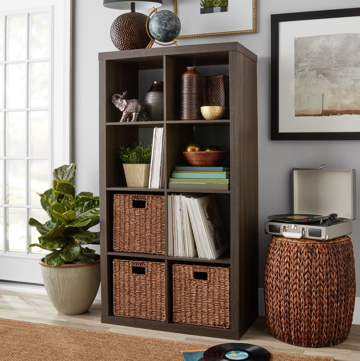 8 Cube Storage Open Bookshelf Bookcase Vertical or Horizontal